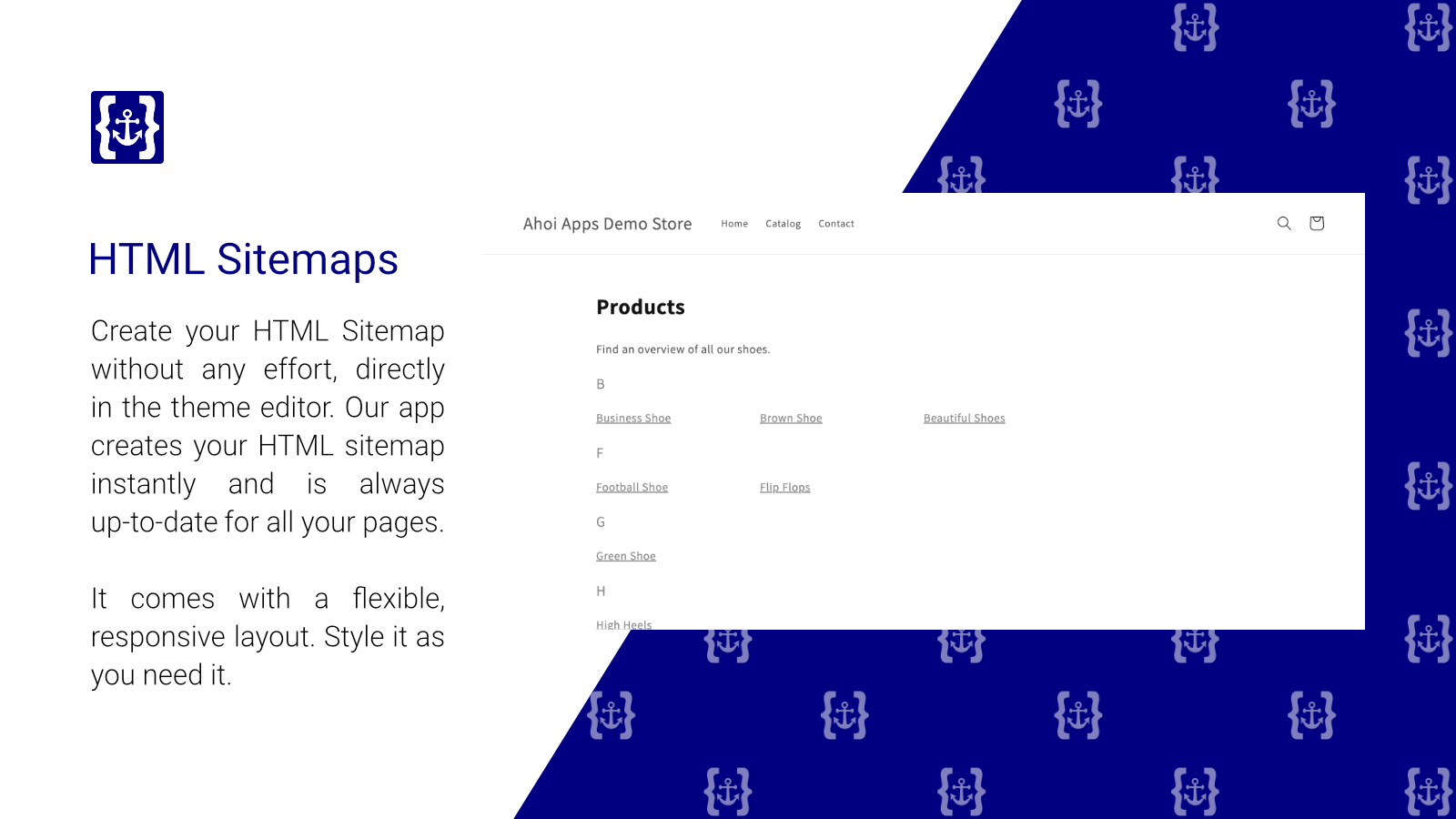 Easily create HTML Sitemaps within your theme editor
