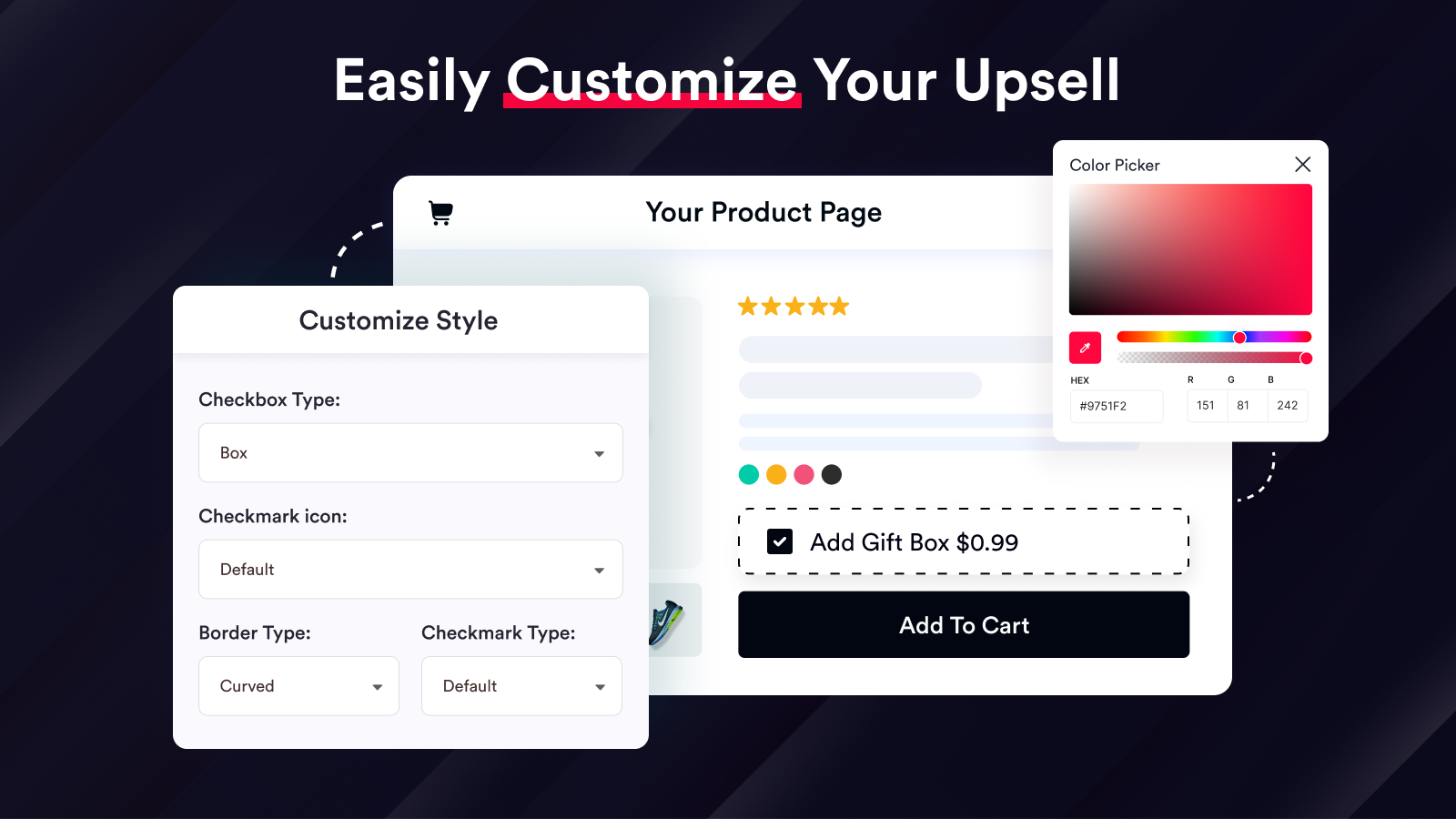 Easily Customise Your Upsell