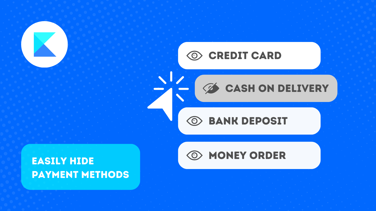 easily Hide payment methods