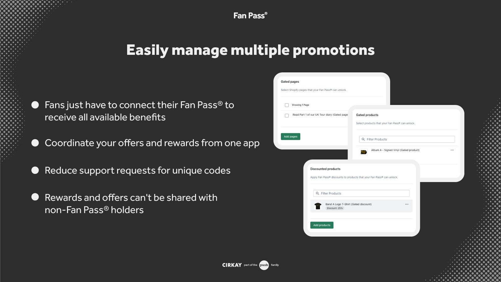 Easily manage multiple promotions