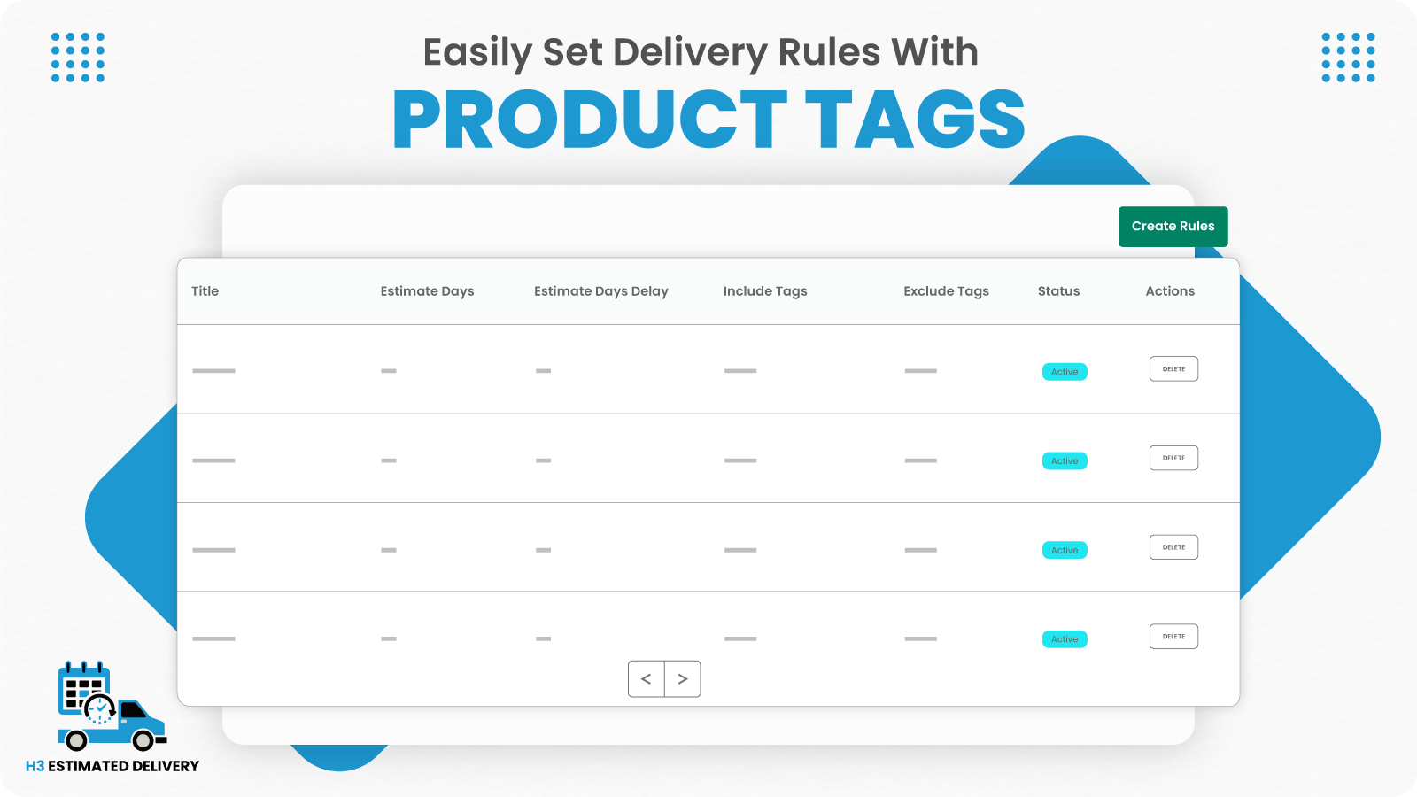 Easily manage via Product Tag