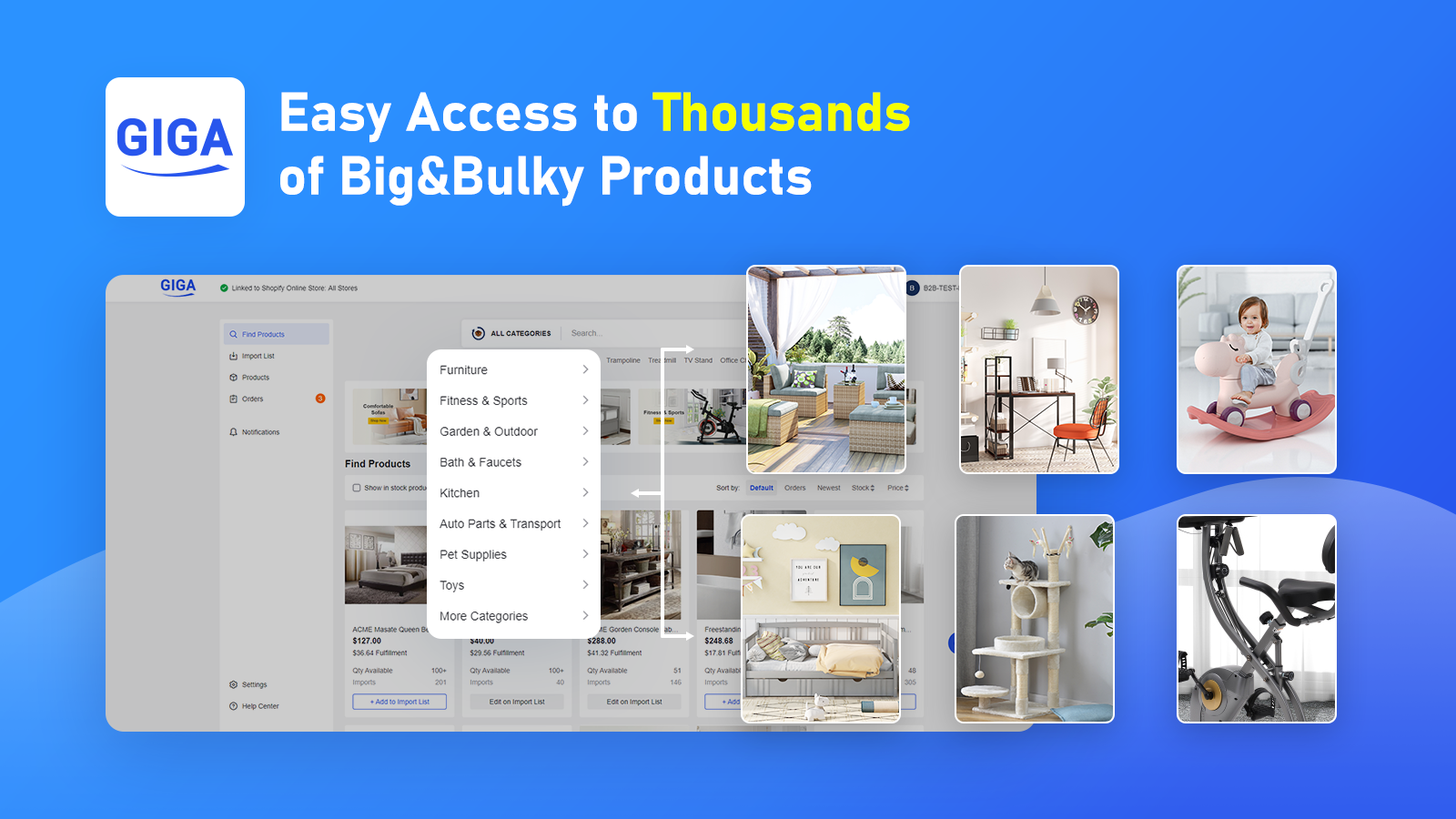 Easy Access to Thousands of Big & Bulky Products