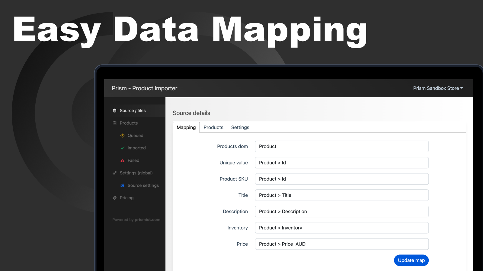 Easy data mapping