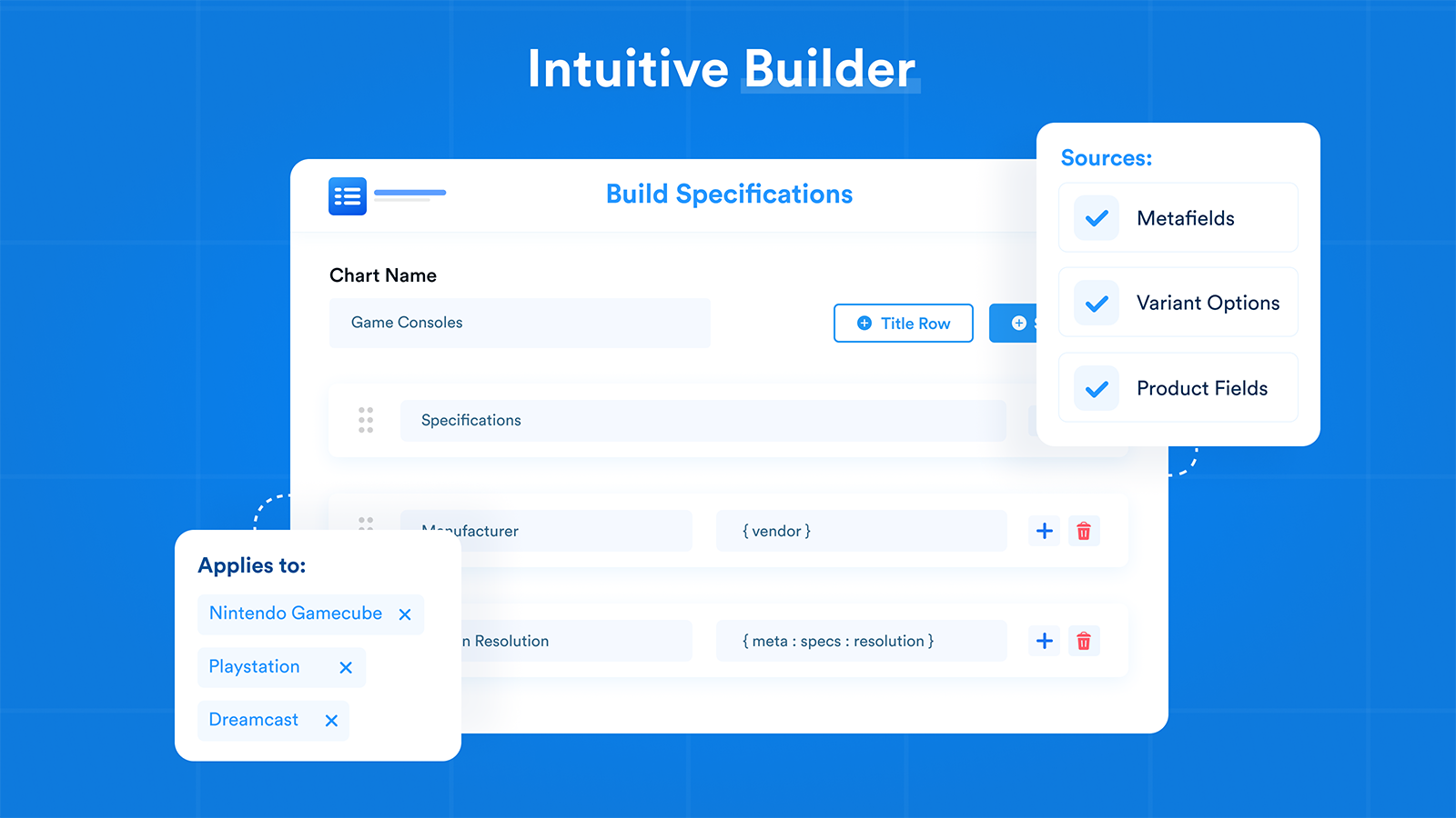 Easy Specs - Intuitive Builder