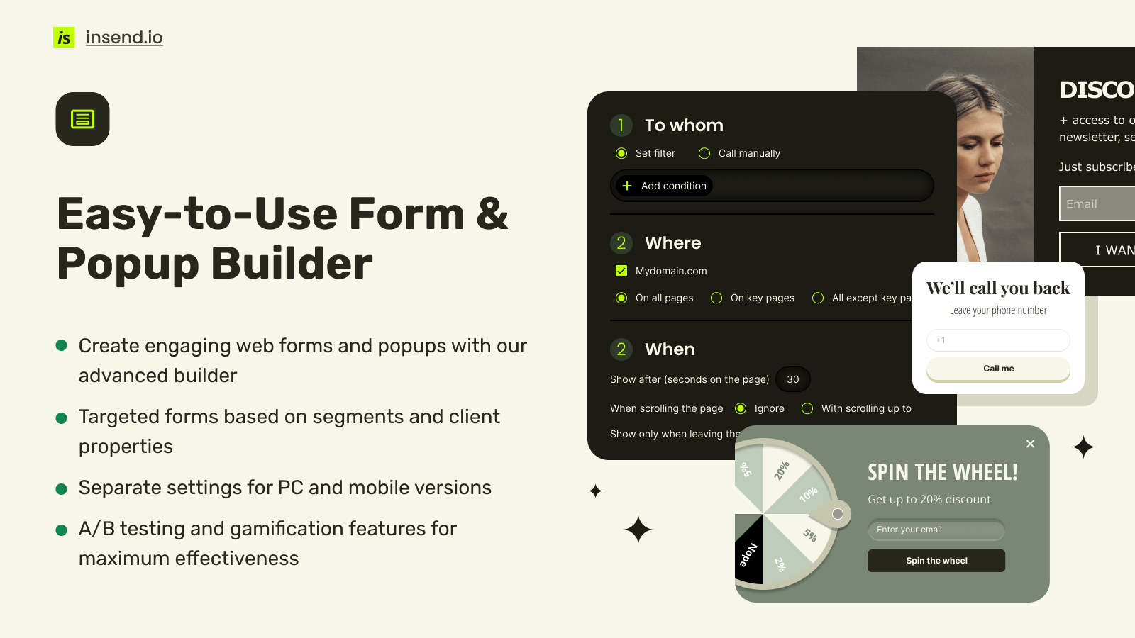 Easy-to-Use Form & Popup Builder
