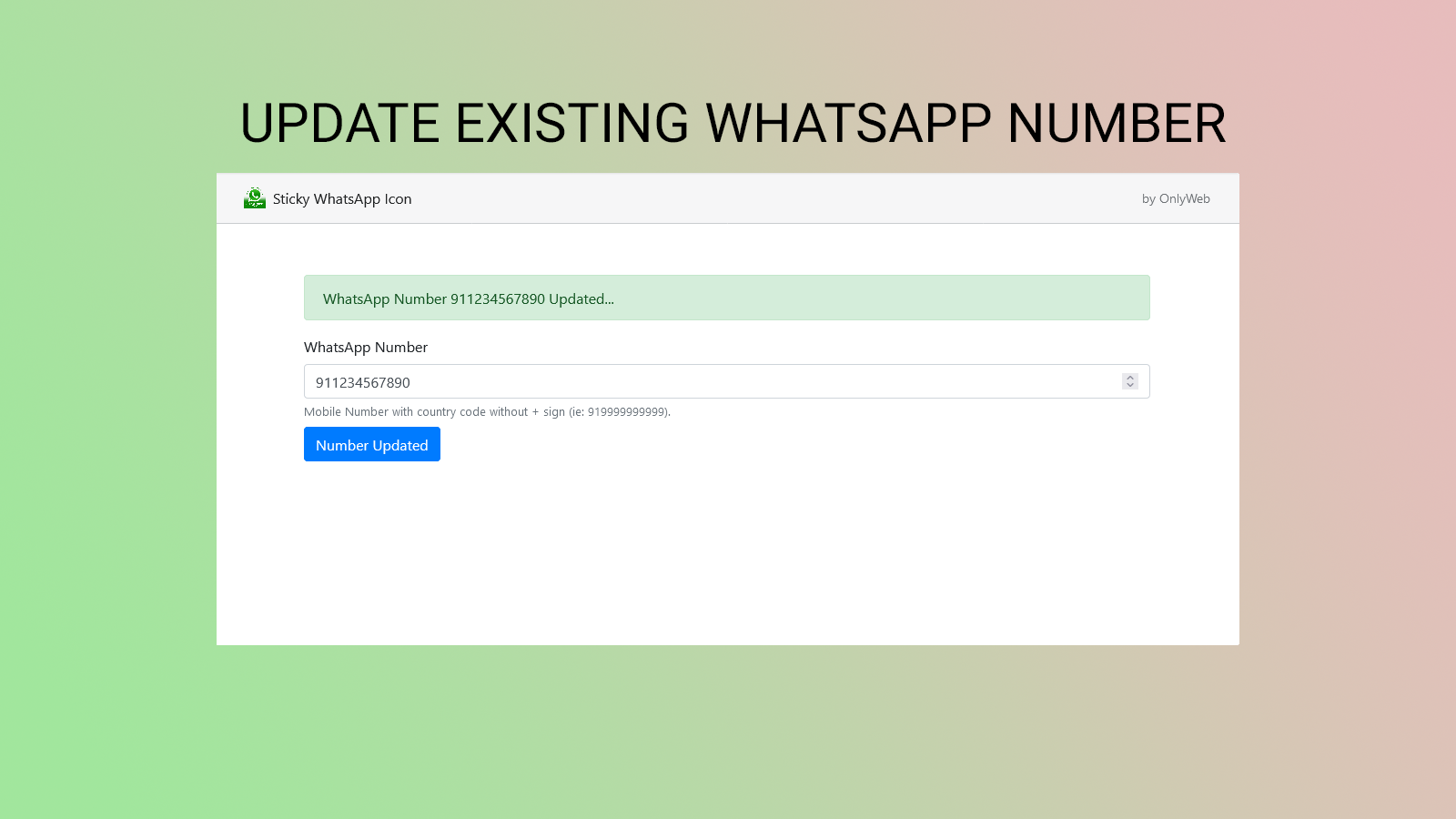 Easy Update WhatsApp