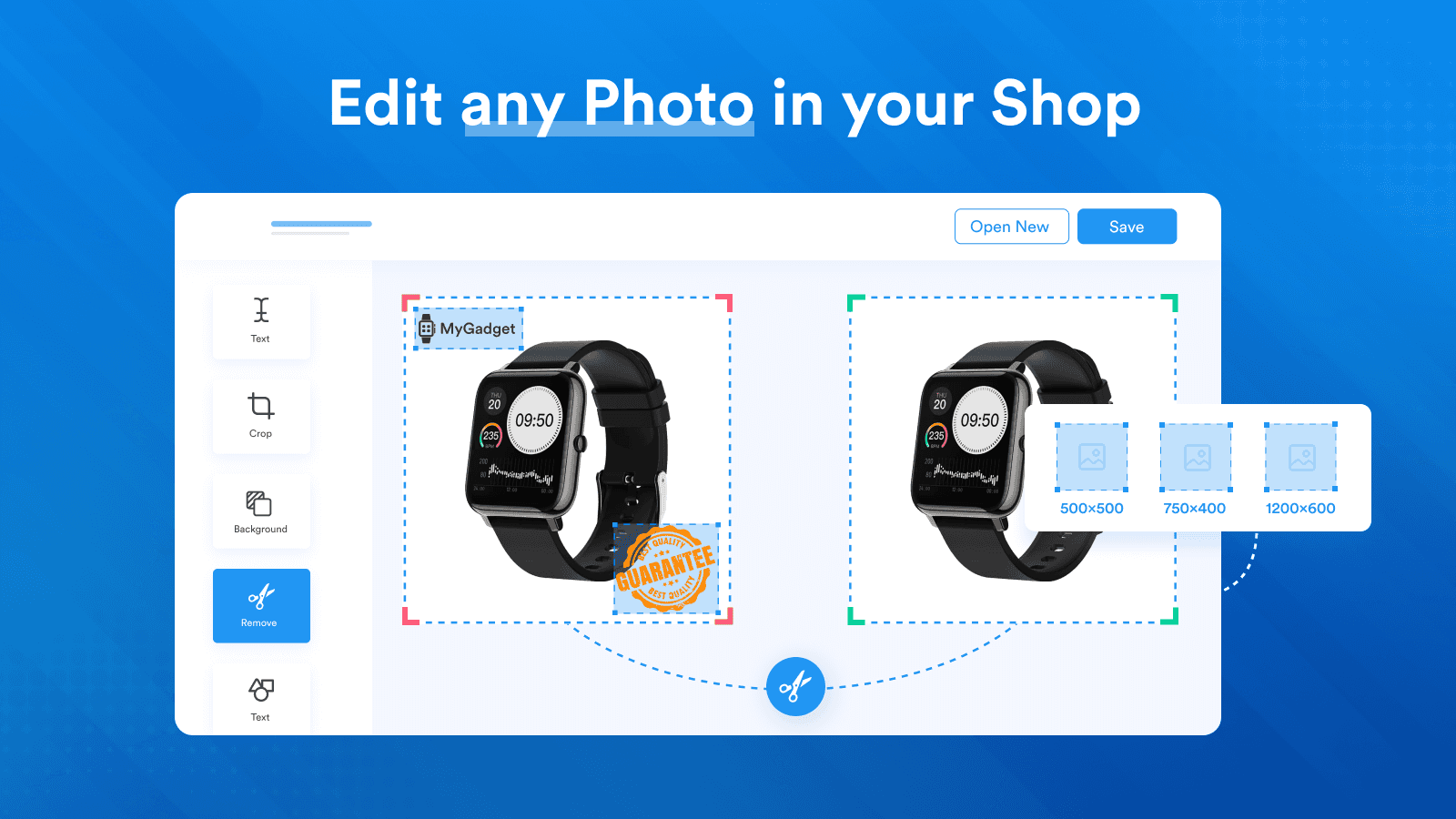 Edit any photo in your shop