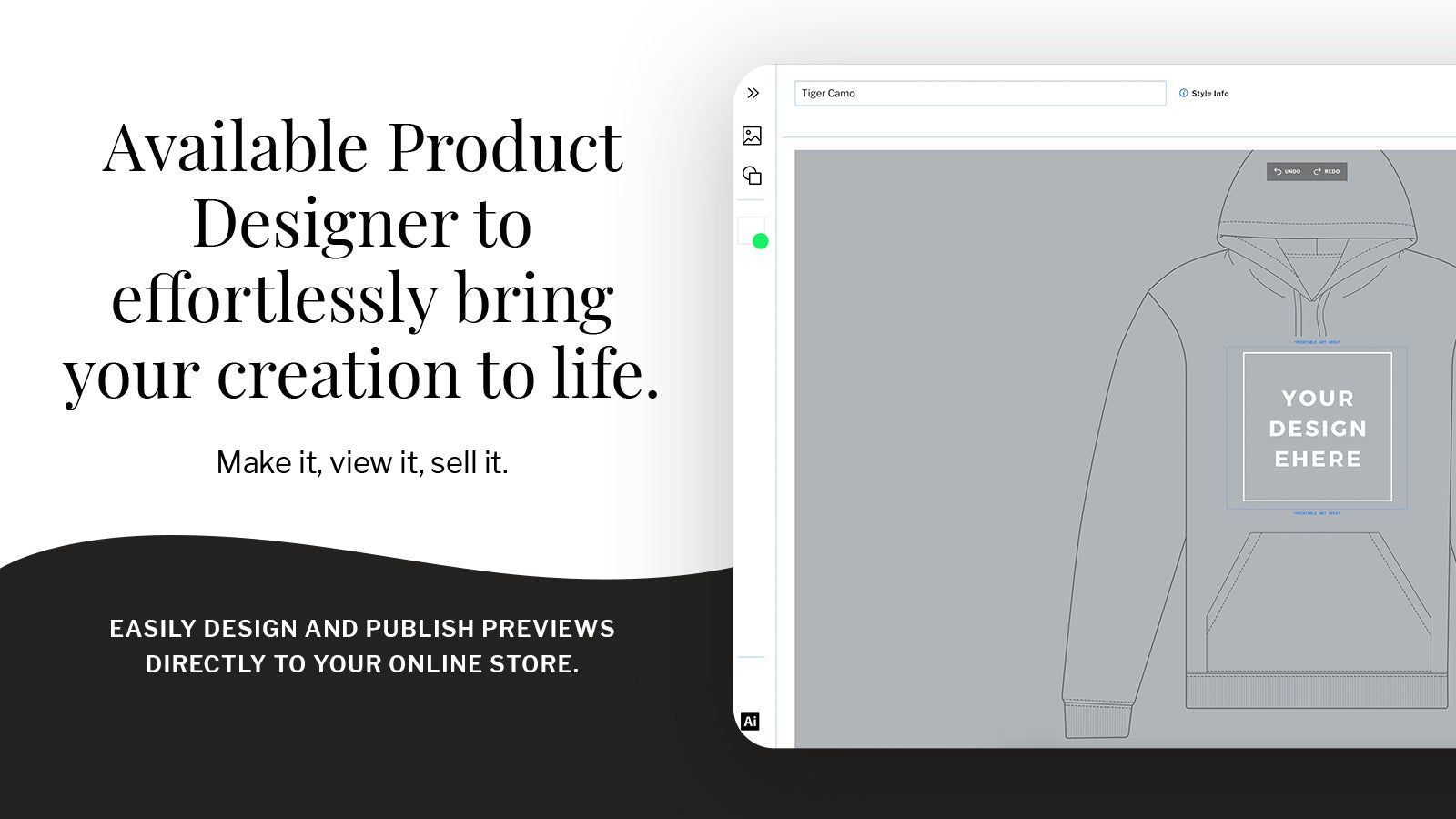 Effortlessly bring ideas to life with simple product designer.