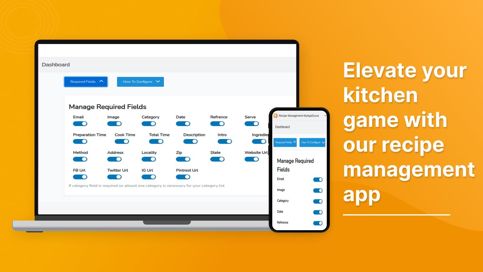 Elevate your kitchen game with our recipe management app