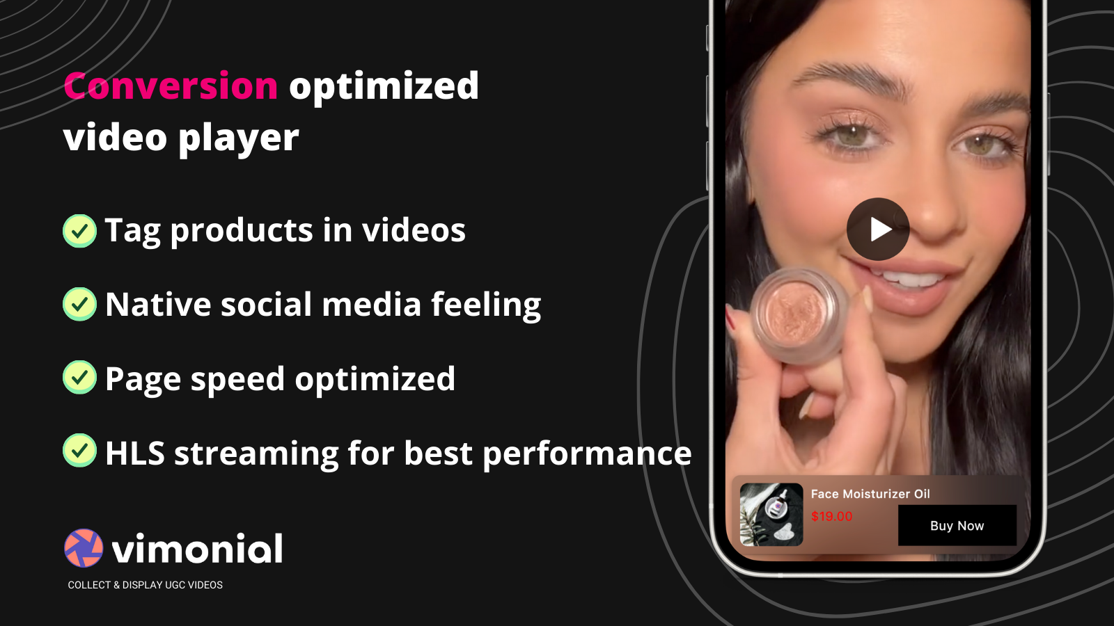 Embed Videos with conversion optimized video player