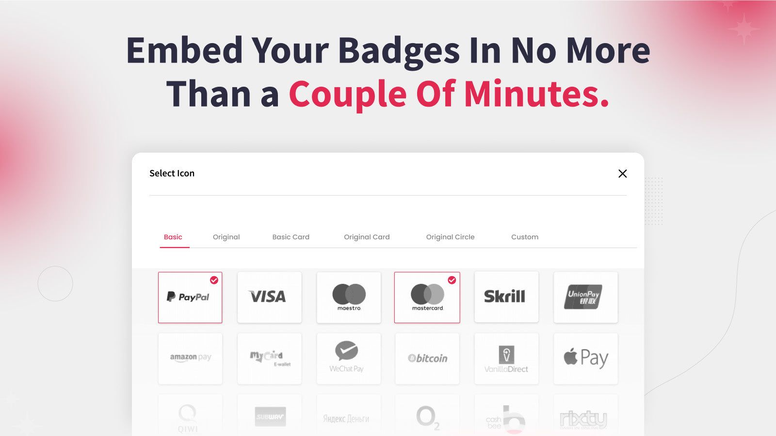Embed Your Badges In No More Than a Couple Of Minutes