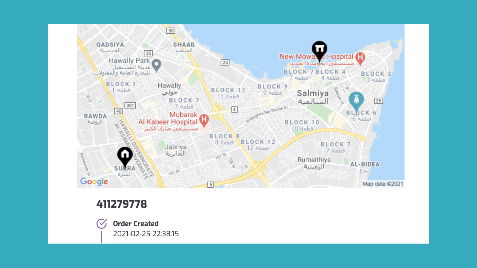 End-customer Delivery Tracking