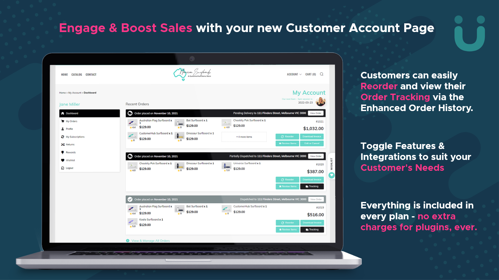 Engage & Boost Sales with your new Customer Account Page