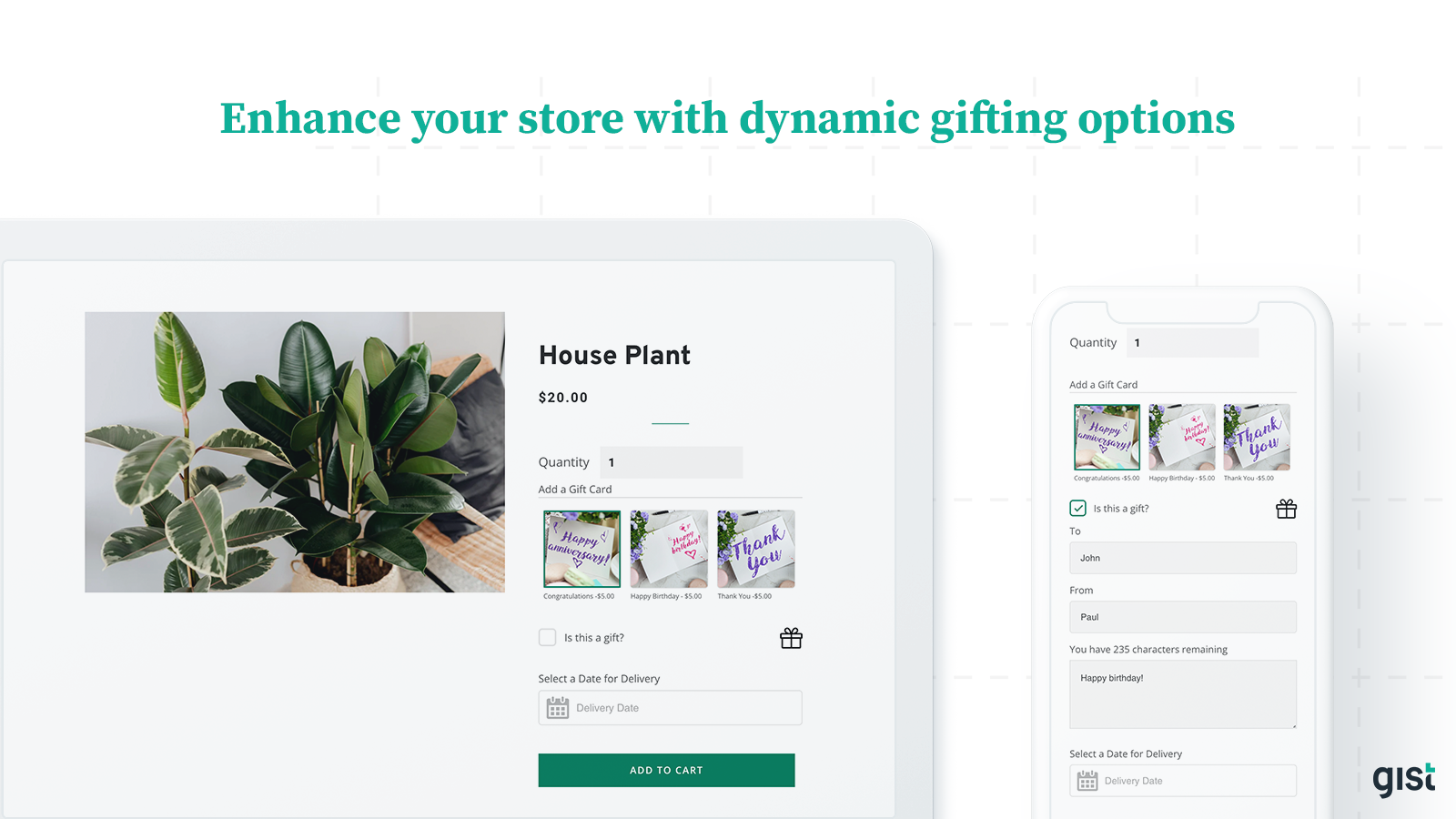 Enhance your Shopify store with premium gifting tools.