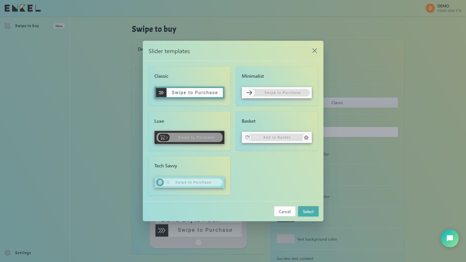 ENKEL Swipe To Cart App Slider Templates