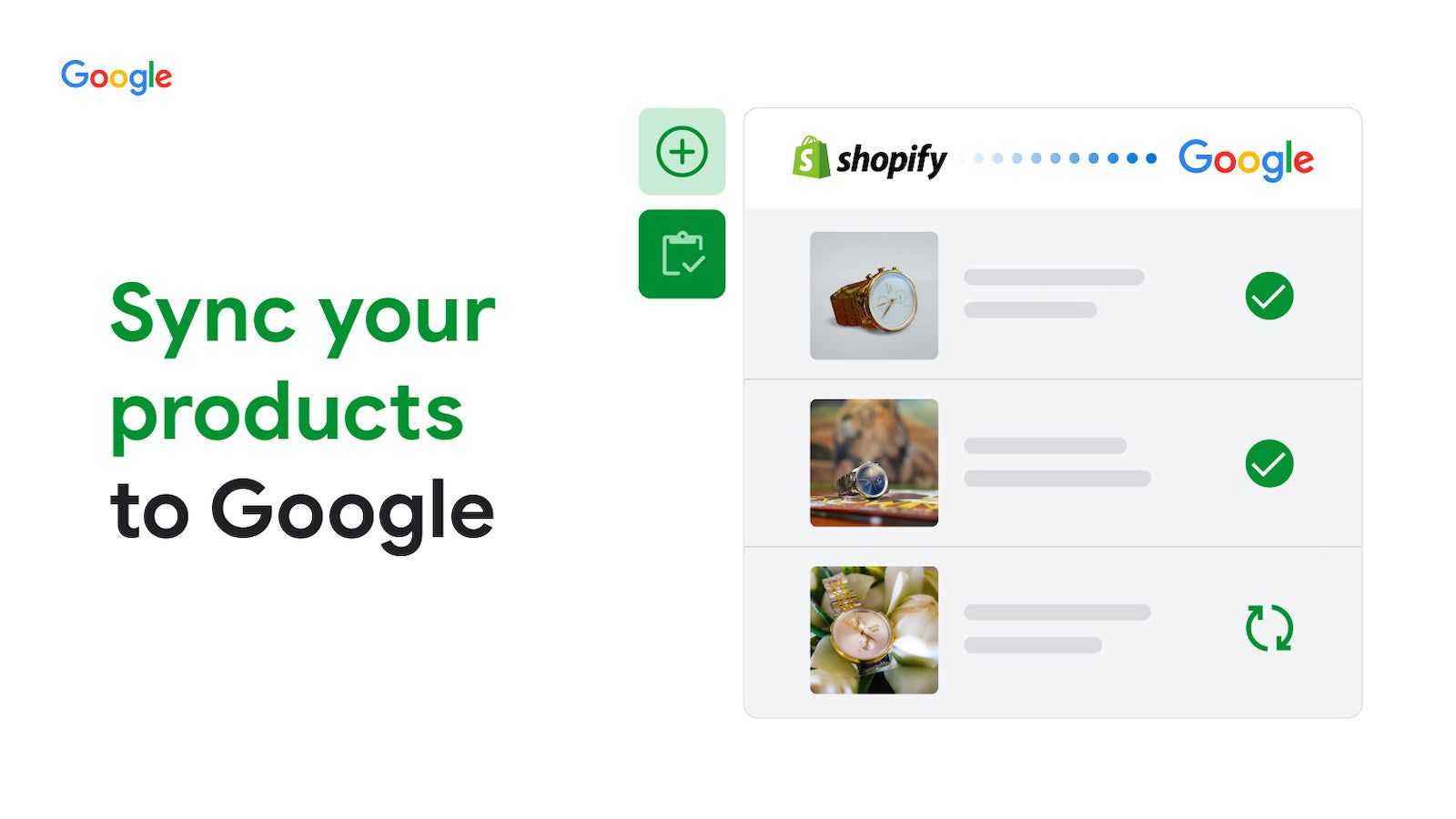 Example of syncing your products from Shopify to Google
