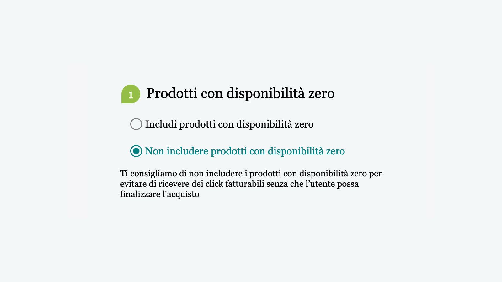 Exclude zero availability products