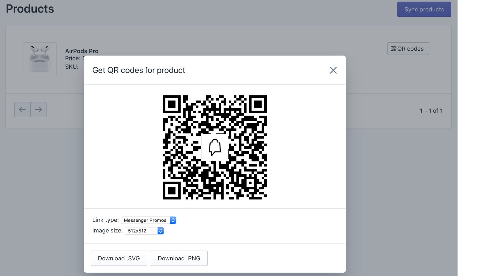facebook-messenger-qr-codes-by-copilot-for-shopify