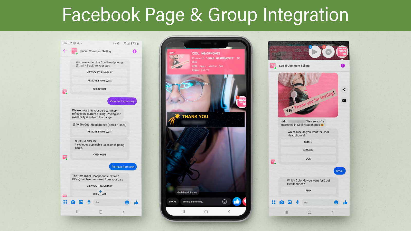 Facebook Page & Group Integration