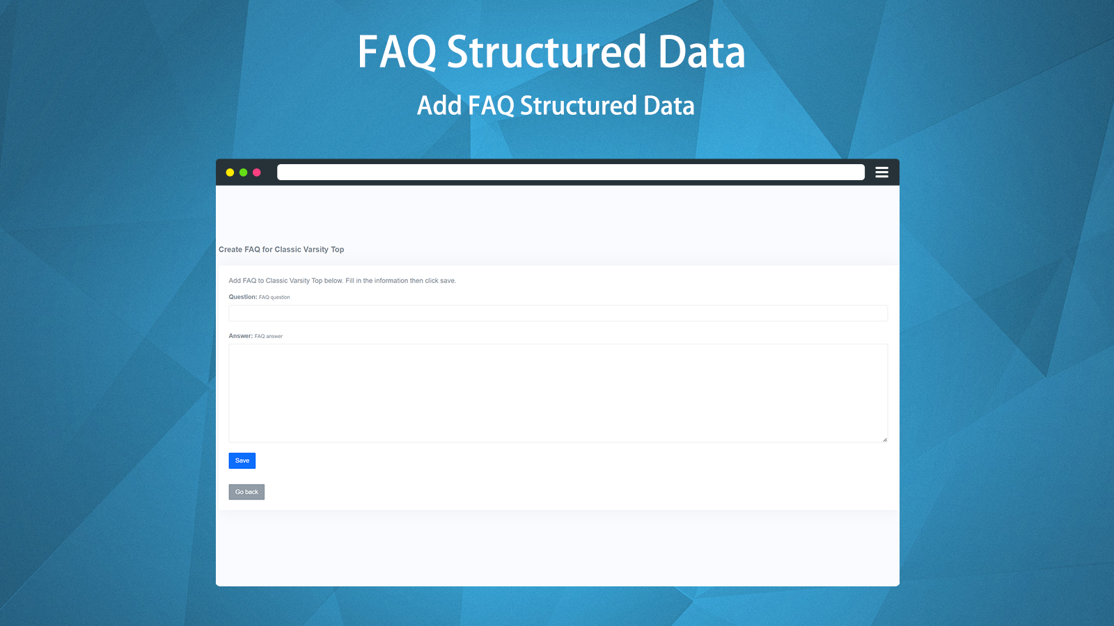 FAQ Structured Data