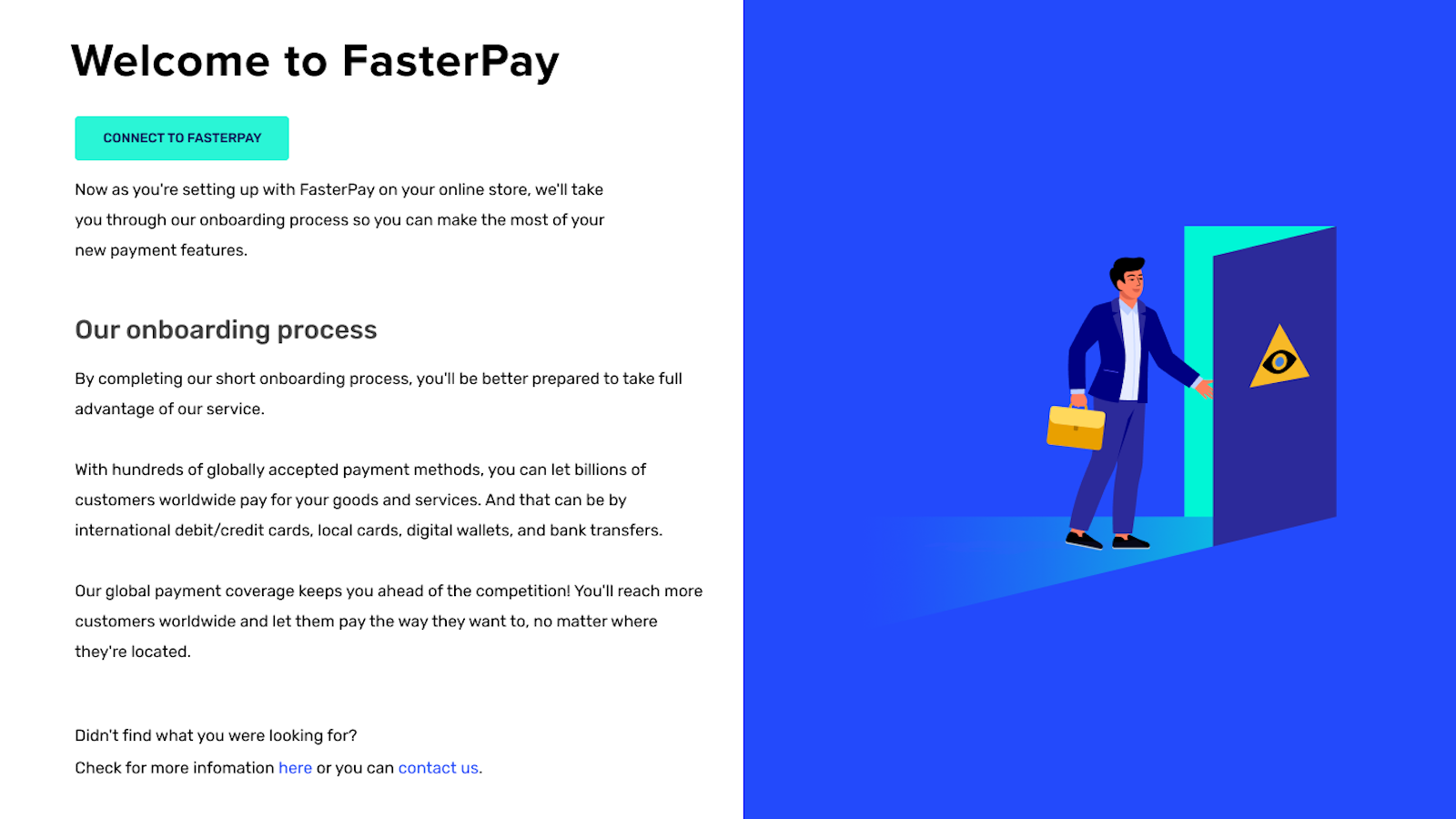 FasterPay installation page