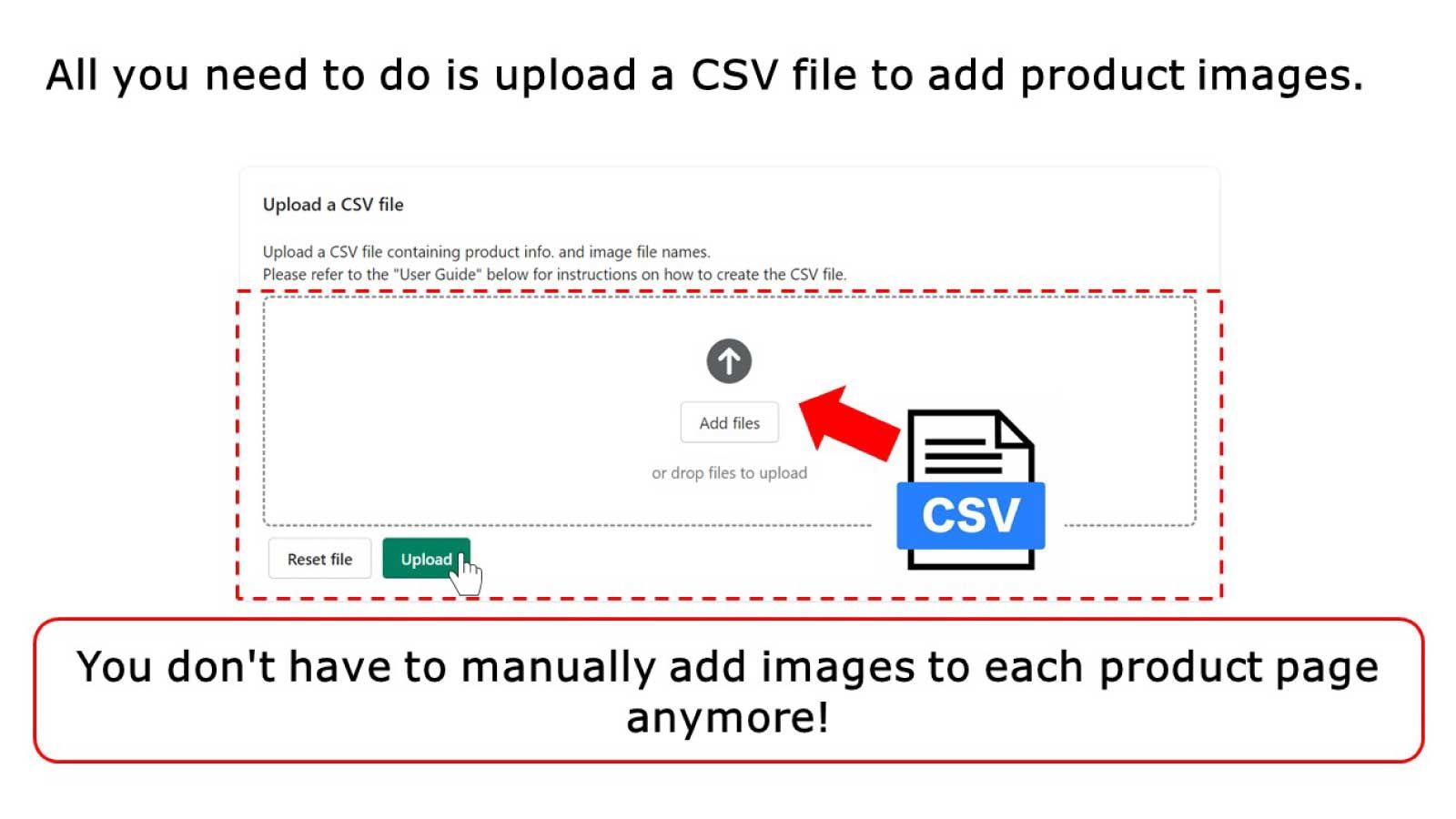 Feature 1: Upload a CSV file