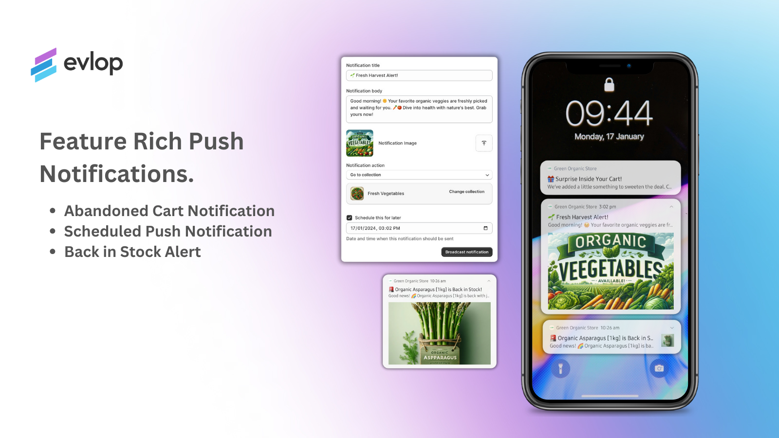 Feature Rich Push Notifications