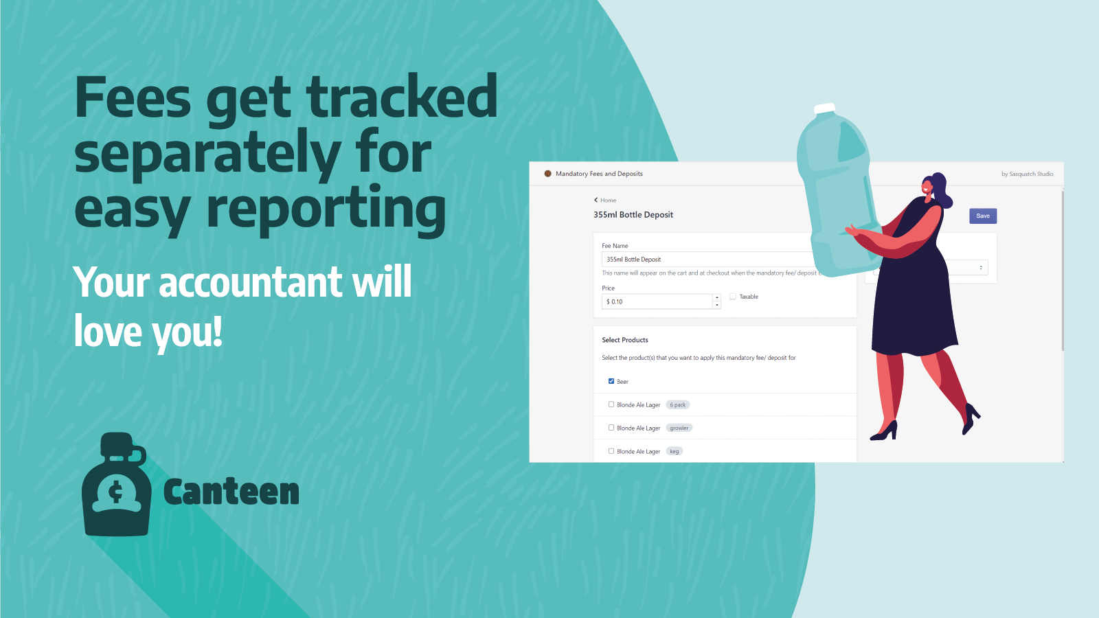 Fees get tracked so you can report easily