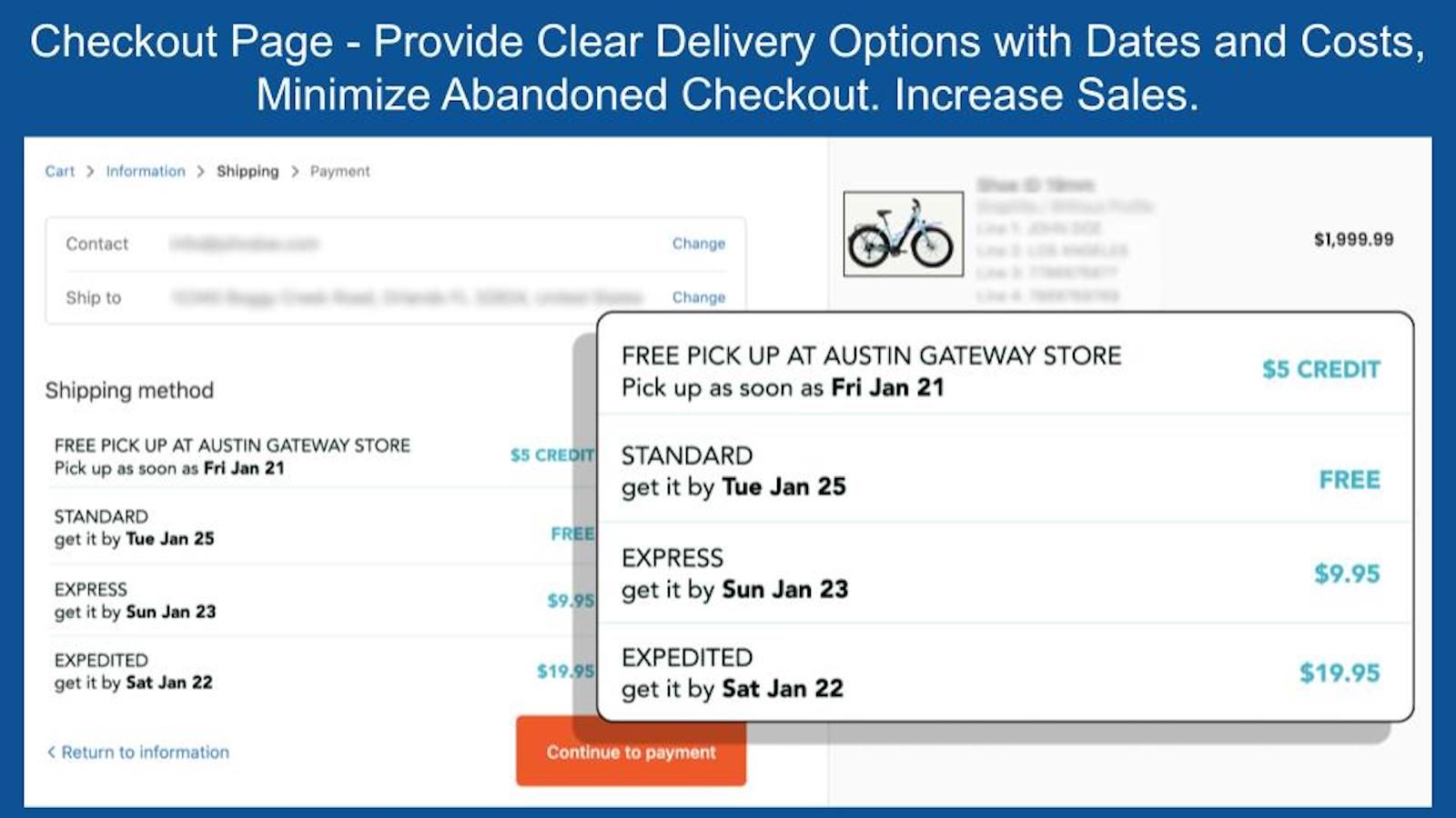 Fenix: Delivery Options on Checkout Reduces Abandoned Checkout