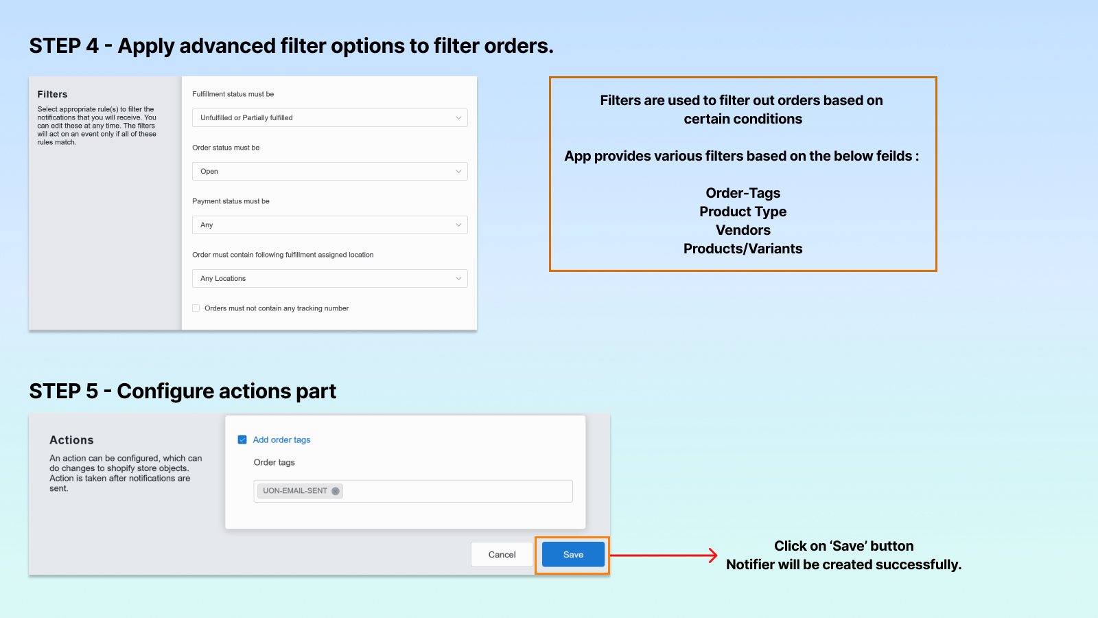 Filters and Actions