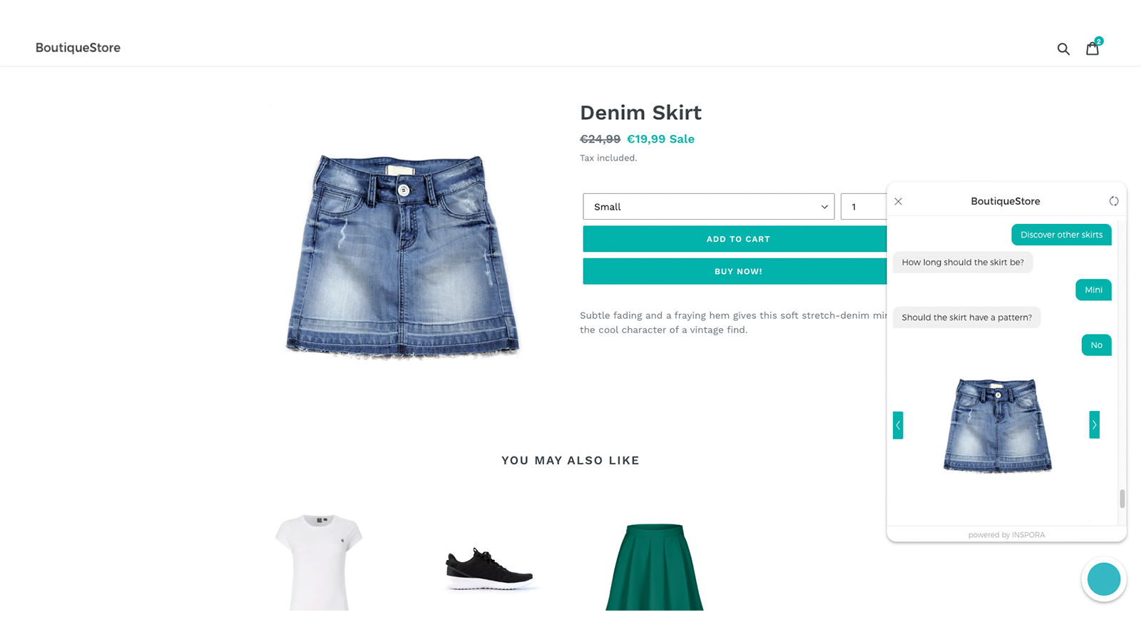 Find products through a personalized product recommendation flow