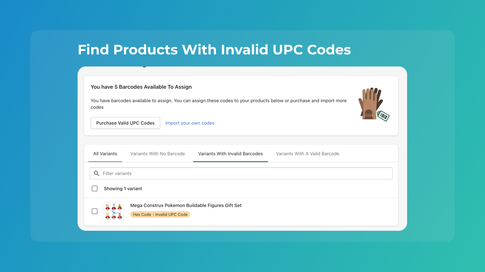 Find Products With Invalid UPC Codes