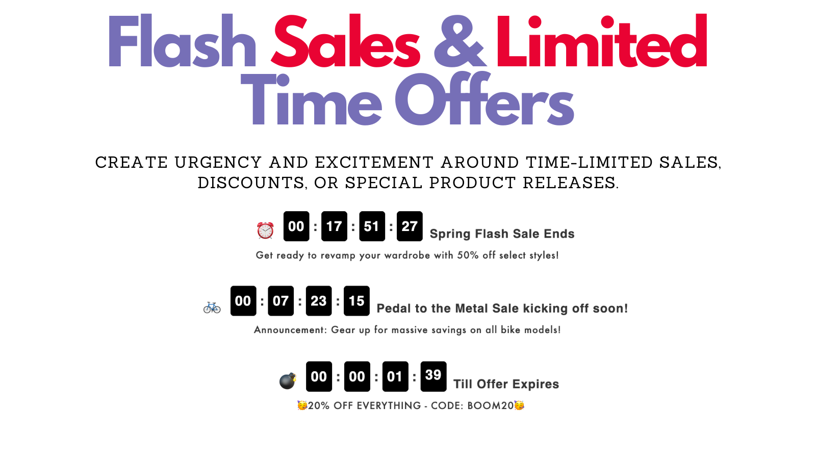 Flash Sale examples