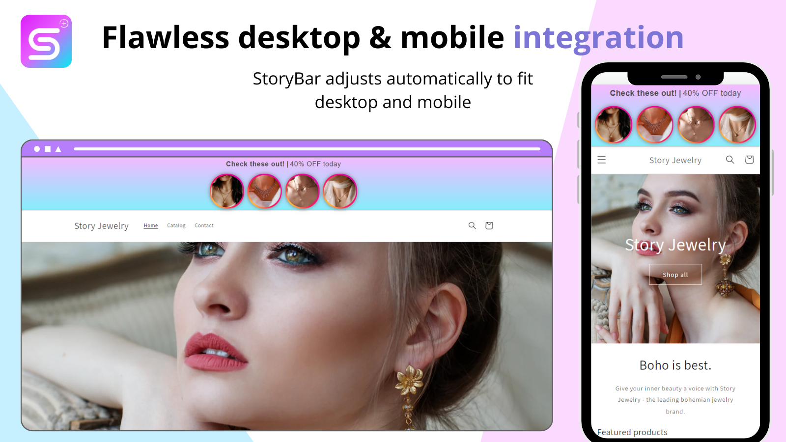 Flawless desktop & mobile integration