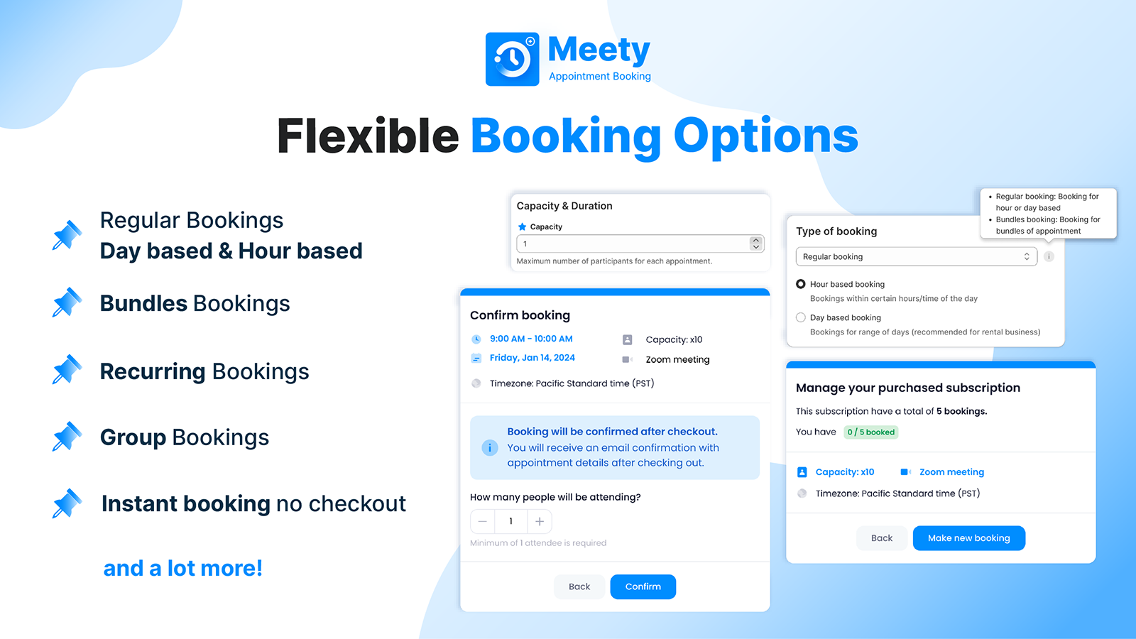 Flexible Booking Options