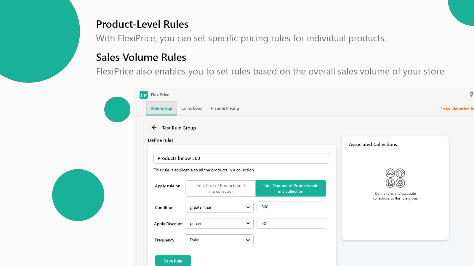 FlexiPrice - Product Level/ Sales Volume Rules