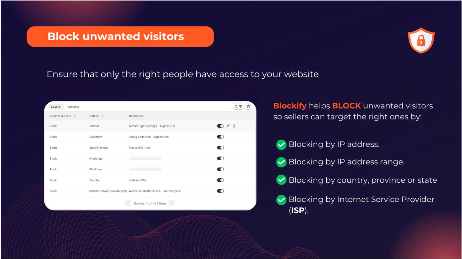 Fraud filter & IP Blocker: Block unwanted visitor
