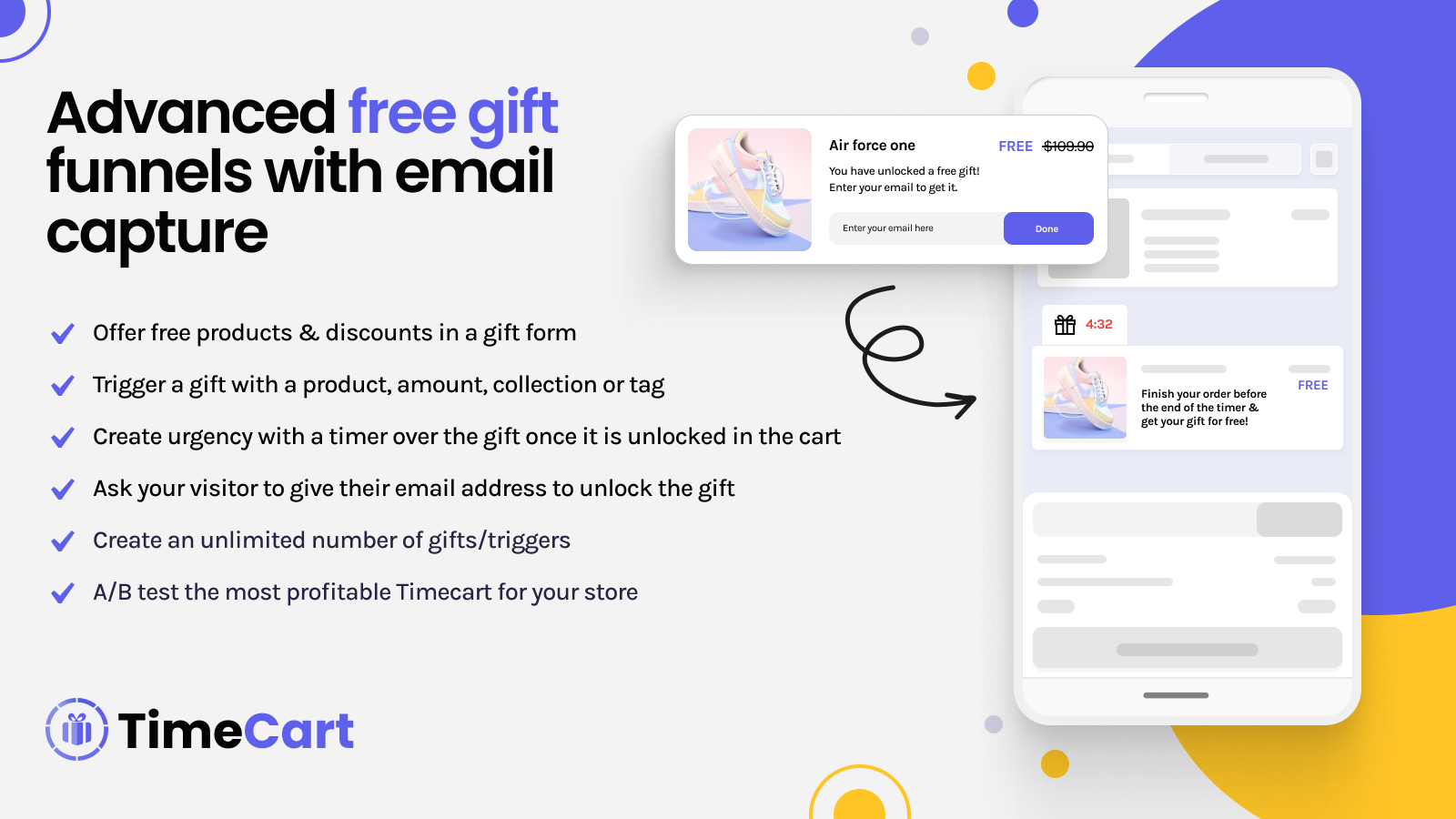 Free Gift | Email Capture | Email pop up | Lead Capture 