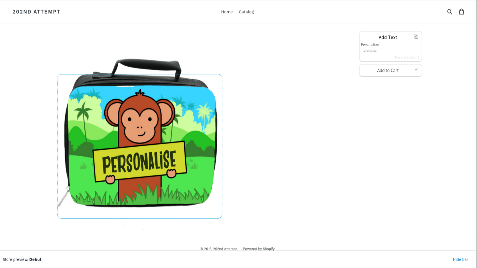 Frontend Product Personalisation