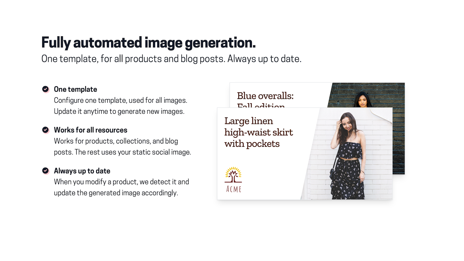 Fully automated social image generation.