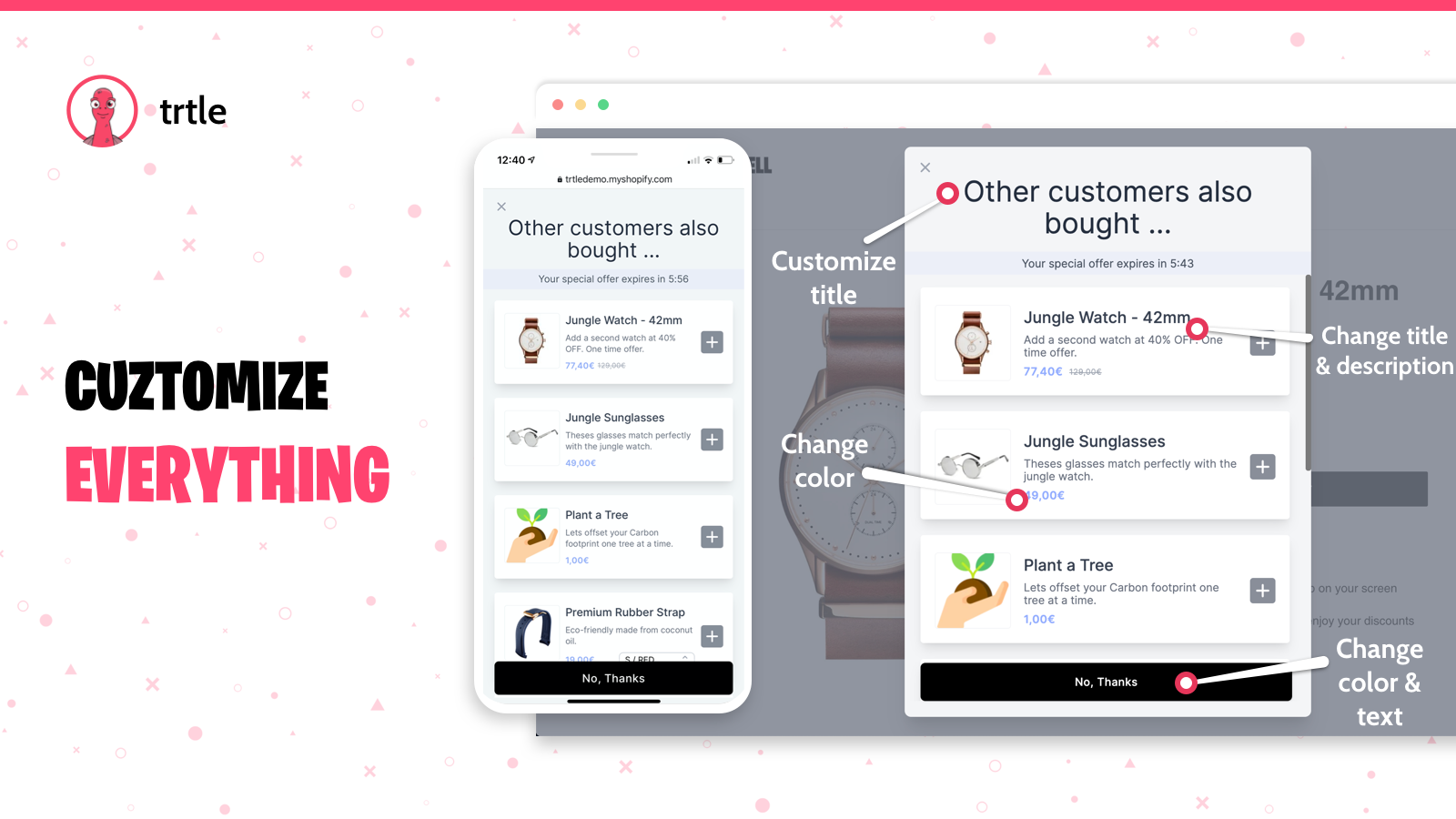 Fully Customizable - Choose Your Products and Upsells