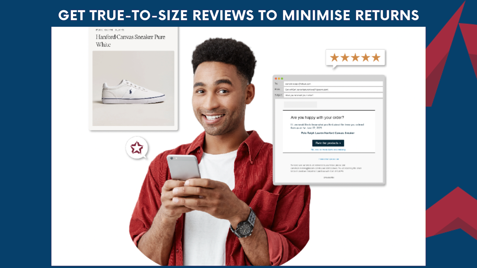 Gather true-to-size product reviews to minimise returns