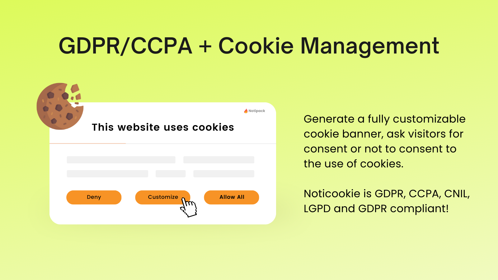 gdpr / rodo / ccpa cookie management consent mode