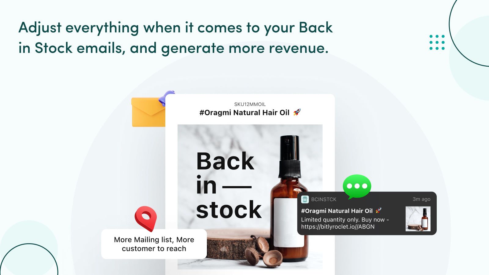 Generate more revenue with fully customizable email templates.