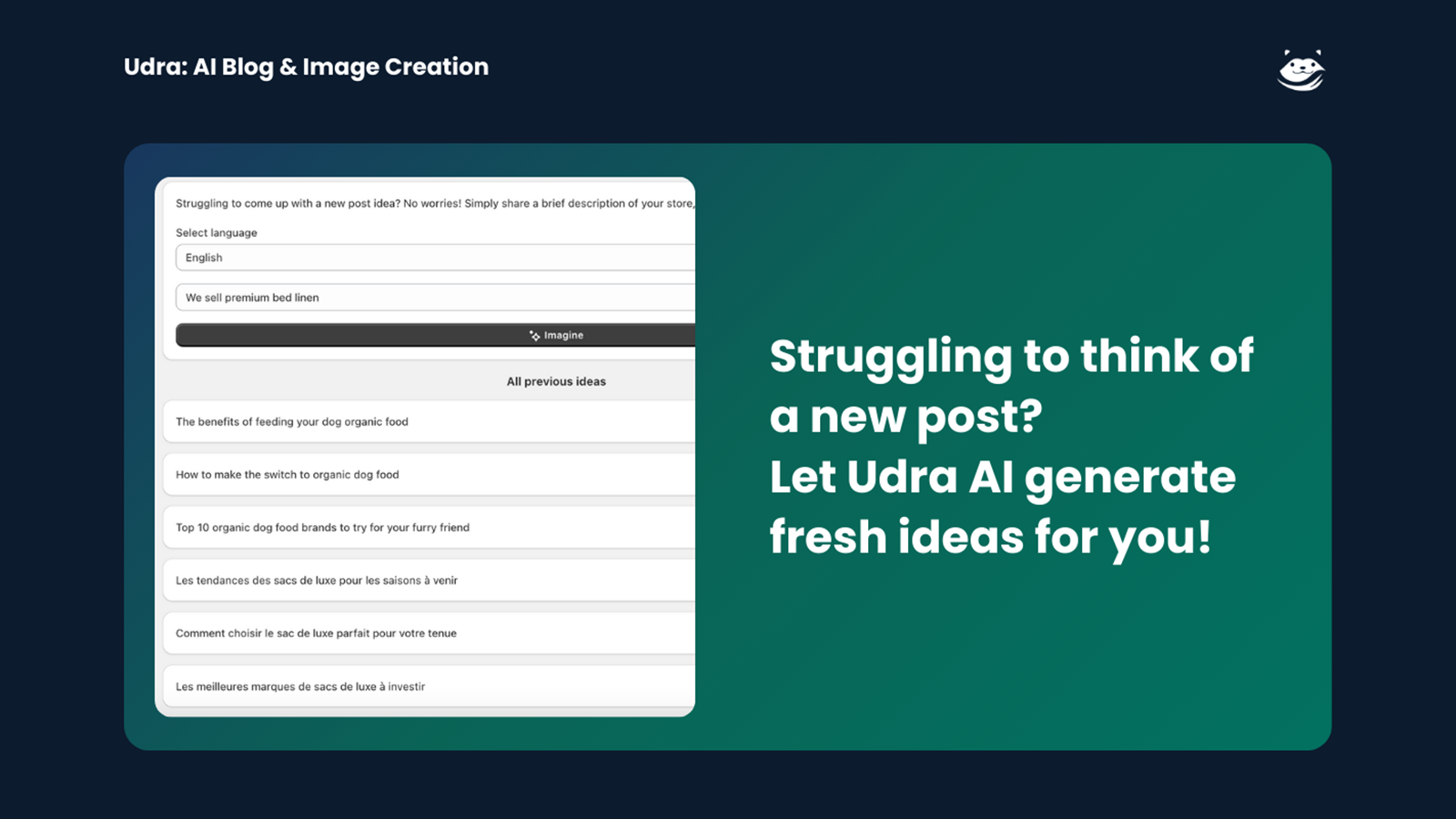 Generate post topic ideas wtih AI banner