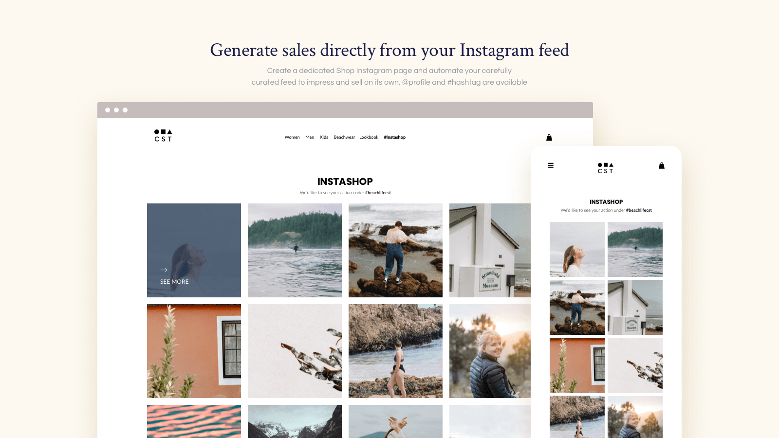 Generate sales directly from your Instagram feed