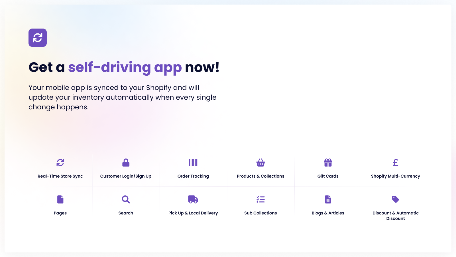 Get a self-driving app now