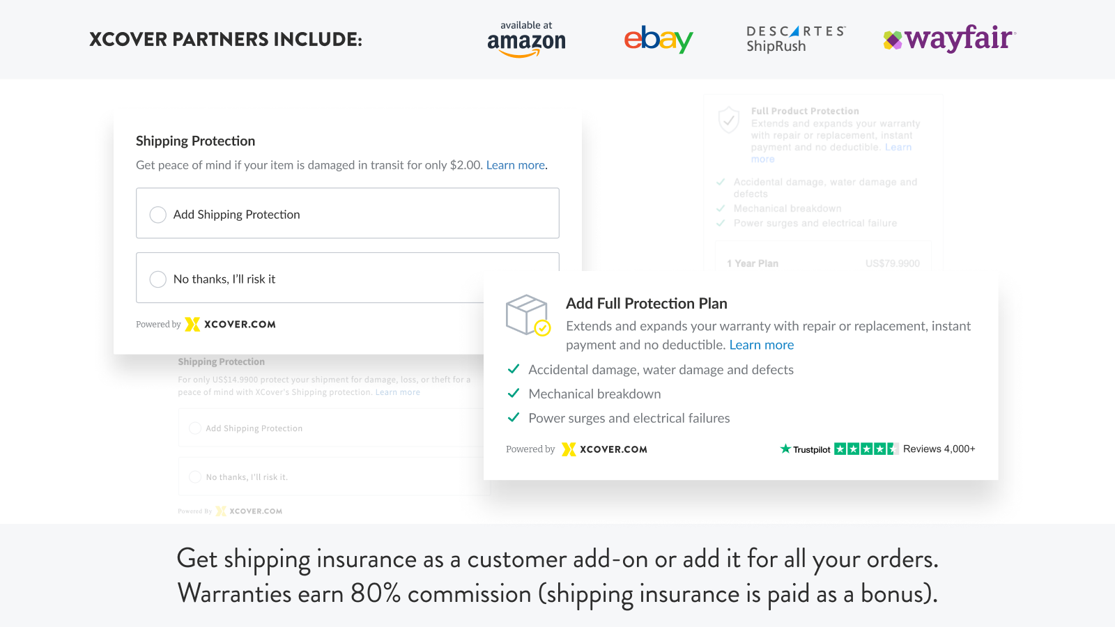 Get shipping insurance as a customer add-on