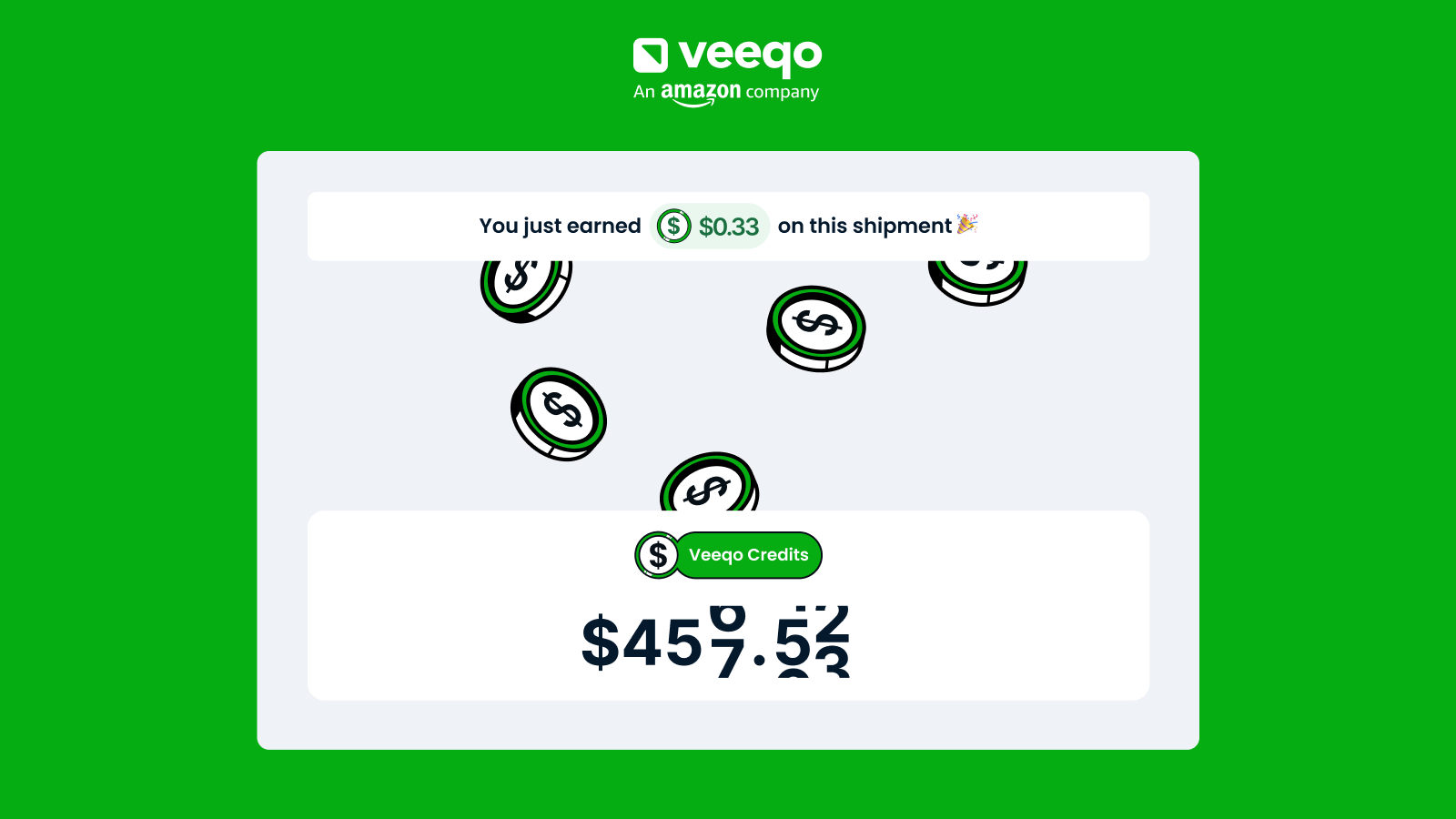 Get up to 5% back in Veeqo Credits (US)