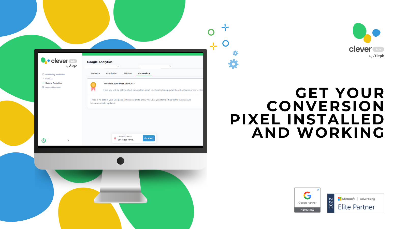 Get your conversion pixel installed